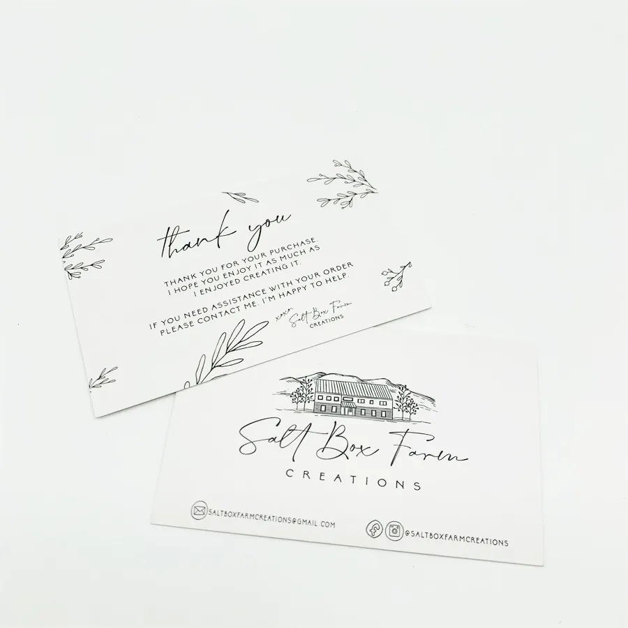Best Verkopende Custom Luxe Goud Folie Logo Afdrukken Visitekaartjes Met Uw Eigen Ontwerp Dank U Kaart Voor Kleine Zakelijke Printer