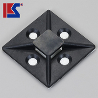 Attaches-câbles autocollantes - Attaches-câbles en nylon robustes avec dos adhésif pour le câblage/l'électronique, certifiées UL94V-2