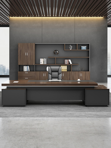 מודרני יוקרתי שולחן עבודה וכיסאות עבודה מחשב שולחן כתיבה הבוס ריהוט משרדי - Product Image 2