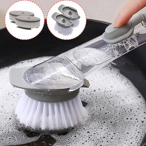 Upgraded Kitchen Soap Dispensing Dish <b>Brush</b> for Pot Pan Sink Cleaning - Product Image 5