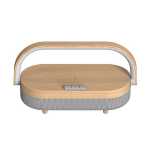 따뜻한 야간 조명 360 강한베이스 5000mah Bt 5.0 제나라 무선 충전기 10w 3 에서 1 무선 스피커와 테이블 책상 램프 Led - Product Image 3