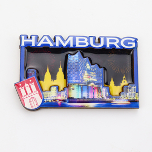 Tùy Chỉnh Thiết Kế Hình Vuông MDF Du Lịch Miami Bãi Biển Lưu Niệm 3D Gỗ Tủ Lạnh Nam Châm - Product Image 5