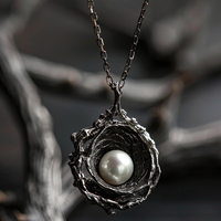 Collier pendentif goutte d'eau plaqué or personnalisé avec perle baroque suspendue, bijoux de mode modernes, pendentifs et breloques