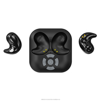 Earbuds Desain Terbaru 2026 dengan Mini Keyboard dan 4 Tombol Samping, Headphone Mikro Tersembunyi Datar, Tali Jam Tangan