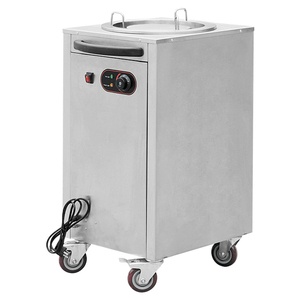 Chariot <span class=keywords><strong>chauffe</strong></span>-plats électrique en acier inoxydable pour cuisine professionnelle, 1 support, <span class=keywords><strong>chauffe</strong></span>-assiettes - Product Image 1