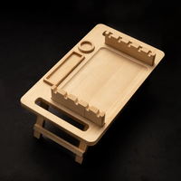 Plateau à kebab en bois avec pieds pliables, plateau de service pour brochettes, plateau à viande pour barbecue