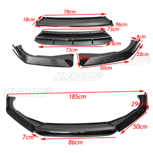 สำหรับ Honda Accord รุ่นที่ 10 Sport ปี 2018-2019 สปอยเลอร์กันชนหน้าแบบ Lip Splitter ชุดแต่งทำจากคาร์บอน - Product Image 6