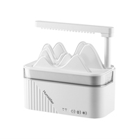 Humidificateur Goutte de Pluie 350ml, Design Paysage Montagneux, Diffuseur d'Huiles Essentielles Ultrasonique, Humidificateur de Bureau USB avec Veilleuse
