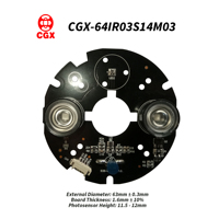 Accesorio para Cámaras de Seguridad CCTV, Placa Infrarroja IR 3030 PCBA con Panel de Visión Nocturna Personalizado Fotosensible de 940nm 850nm ODM OEM