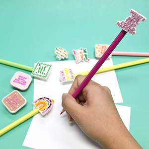 Bolígrafos de pvc de <span class=keywords><strong>lilo</strong></span> y stitch para niños, adornos de lápices de dibujos animados - Product Image 2