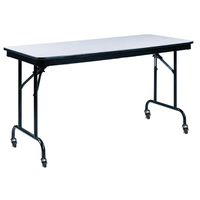 Table pliante rectangulaire en plastique de haute qualité Cantine et mobilier scolaire modernes pour la salle à manger et l'extérieur