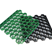 Dalles de gazon en plastique HDPE modernes Zhongloo, surface en nid d'abeille pour allées de villas et zones de stationnement |   Renforcement du sol pour pelouse