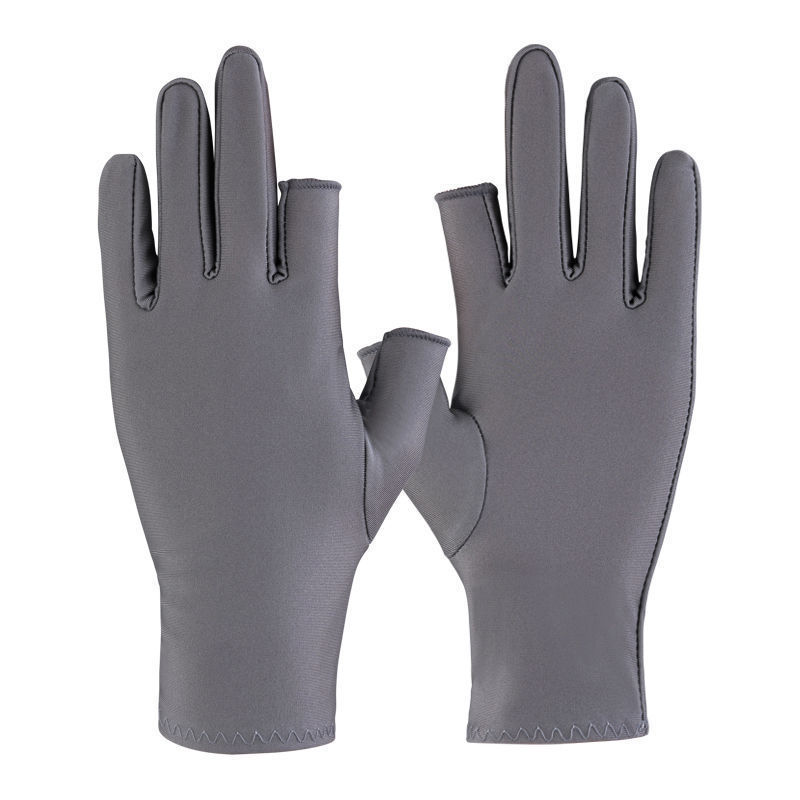 Estilo deportivo para mujer, con dos dedos al aire [Gris oscuro]