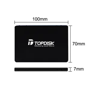 Topdisk Interne SSD 64gb 120gb 128gb 240gb 256gb 480gb 500gb 512gb 2tb 2.5 pouces Lecteur à État Solide 1tb