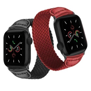 Elastico Riciclato Filato Intrecciato Silicone Fili di Cuoio di <span class=keywords><strong>Apple</strong></span> <span class=keywords><strong>Watch</strong></span> Band Strap Serie 4 5 6 <span class=keywords><strong>SE</strong></span> - Product Image 1
