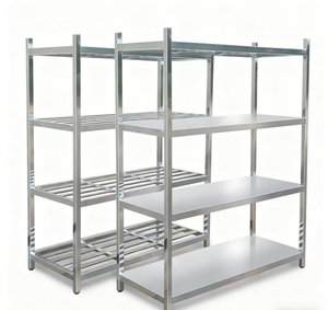 Thương mại Nhà Bếp tường di động Kệ Kệ tùy chỉnh hai mặt thép không gỉ Heavy Duty gia vị giá - Product Image 4