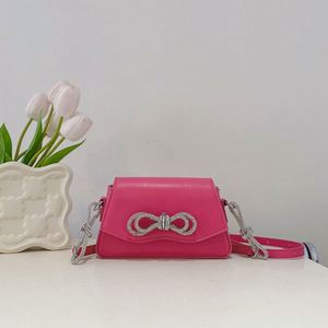 Fashion Woman Summer Crossbody Tote Bag New Trendy Open Small <b>Square</b> Bag with Bow and Embroidery Two Handles - Product Image 4