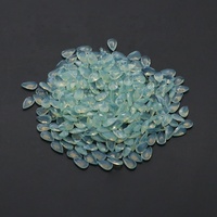 Yingma bijoux pierre de verre en vrac 3x5mm lâche vert et bleu poire coupe opale synthétique