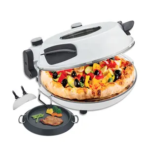 Low MOQ Elektro ofen mit 12 Zoll Cordierite Keramik Backstein Pizza Maker