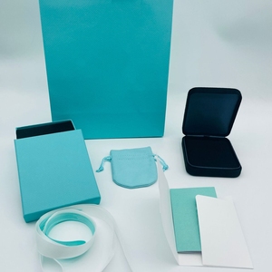 Classic Light Blue <strong>Jewelry</strong> Box Large <strong>Brand</strong> and Same Style <strong>Jewelry</strong> Box Large Factory <strong>Supply</strong> Supports Wholesale of <strong>Jewelry</strong> Boxes - Product Image 1