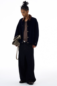 Veste en jean floquée de style grange vintage d'automne avec décoration de bouton américain manteau d'hiver de lavage en détresse respirant <span class=keywords><strong>YuYuan</strong></span> - Product Image 3