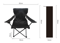 Chaise de camping pliable promotionnelle en polyester tissé de qualité supérieure, réglable, avec logo personnalisé AI-MICH