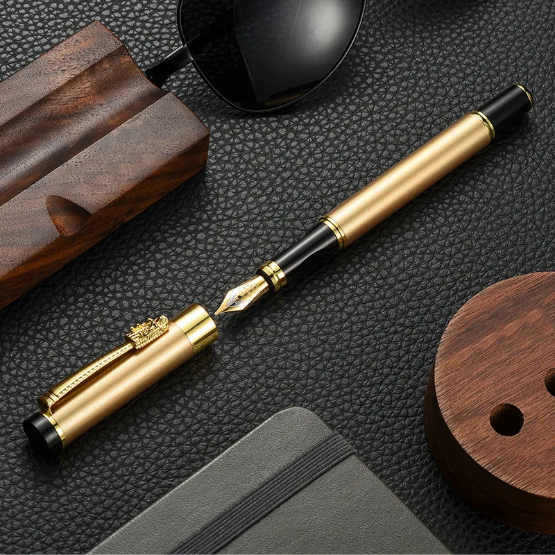 Business Gift Metal Pen Dragon Clip Promotion Luxury Fountain Pen With Customized Logo