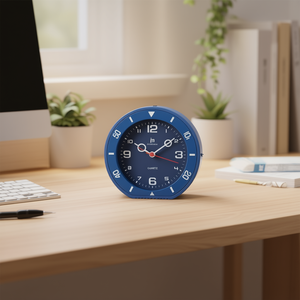 JUSTAMINUTE Soft Touch Alarm <b>Clock</b> Blue JA7096A - Product Image 3