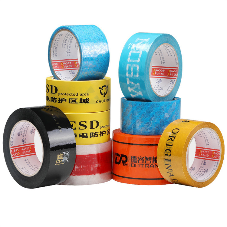 Adhesive Tape With Logo Strong Sticky