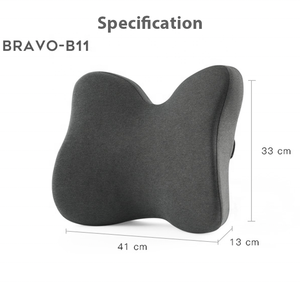 Bravo <strong>Extra</strong> Dense Lumbar <strong>Pillow</strong> Patented Ergonomic <strong>Firm</strong> Back Support <strong>Pillow</strong> for Lower Back Pain Relief - Product Image 2