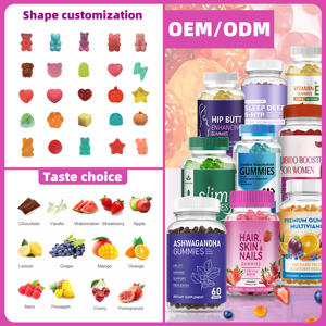 Suplemento dietético OEM Calidad Cuidado DE LA SALUD Ingrediente Gluta Blanqueamiento Brillo Biotina y Colágeno Gomitas - Product Image 3