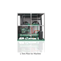 Machine à glaçons industrielle de 2 tonnes, refroidie par air, entièrement automatique, économe en énergie, écologique, pour la vente au détail et la présentation en vitrine