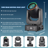 Équipement DJ professionnel 150W tête mobile Spot Lights DMX512 LED Mini Gobo faisceau lumière de scène pour DJ Disco Party Concert de mariage