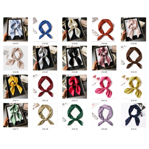 Wholesale 1026-214 Custom Print Design 26.7in Luxury Square Neck <strong>Head</strong> <strong>Scarves</strong> Plain <strong>Silk</strong> <strong>Scarf</strong> <strong>for</strong> Women Stylish <strong>Sleep</strong> Hair Wrap - Product Image 5