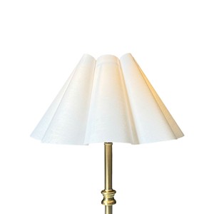 Vintage Gold Luxury Rechargeable Table <b>Lamp</b> Rechargeable Bedside <b>Lamp</b> Rechargeable Reading Table <b>Lamp</b> with Fabric Shade - Product Image 3