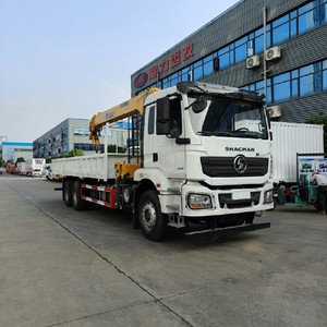 รถบรรทุกติดเครนไฮดรอลิกแบบแขนยืดไสลด์ได้ Shacman H3000 6x4 12 ตัน 14 ตัน - Product Image 2