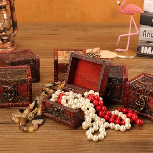 Chinese Style Retro Wooden Storage Box Small Square Jewelry Gift Box For <b>Desk</b> Living Room Bedroom Decorative Box - Product Image 4