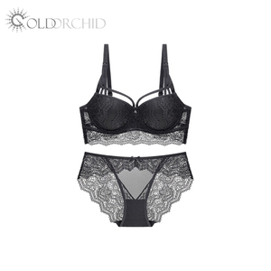 <span class=keywords><strong>2025</strong></span> trưởng thành nữ hai mảnh ren chất liệu <span class=keywords><strong>nylon</strong></span> đẩy lên áo ngực rắn Mẫu bikini đồ lót ngắn với trang trí thêu - Product Image 5