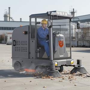 CleanHorse M7, prix bas, best-seller, nouvelle balayeuse industrielle à batterie pour parking extérieur avec réservoir d'eau de 200L - Product Image 2