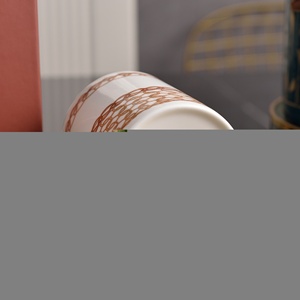 Bone China Ceramic Cups with Head Style Cap for Office Afternoon Tea Presentable <b>Teacup</b> Set - Product Image 3