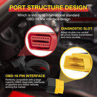 Cable de Extensión OBD2 LAUNCH, Cable de Extensión OBDII de 16 Pines Macho a Hembra para Diagnóstico de Automóviles