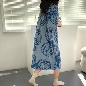 Abito da notte all'ingrosso per ragazze manica corta cartone animato per studenti in famiglia <span class=keywords><strong>pigiama</strong></span> <span class=keywords><strong>estivo</strong></span> abito lungo sottile <span class=keywords><strong>taglie</strong></span> <span class=keywords><strong>forti</strong></span> - Product Image 2
