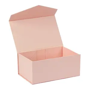Необычная картонная коробка, магнитная складная коробка, бумажная Подарочная коробка с лентой