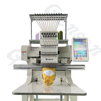QM-1201/1501 machine à tête unique de haute qualité casquette chemise vêtements sac à dos 3D logo machines à broder à vendre