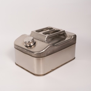 Réservoir d'essence portable épaissi en acier inoxydable 304, 30L/20L/10L, résistant à la corrosion, bidon carré anti-fuite, robuste - Product Image 5