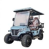 Voiturette de golf électrique personnalisée homologuée pour la route, moderne, 4 places, avec batterie au lithium, surélevée, moteur AC 4KW