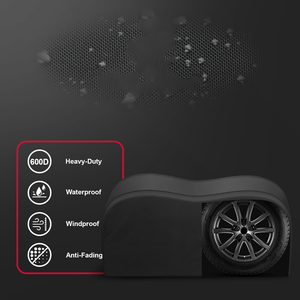 Fundas para Neumáticos de RV, Paquete de 2, Funda para Neumáticos de Doble Eje 600D para Camper, Remolque, Camión, Impermeable, Resistente a la Decoloración, Protector de Ruedas Dobles - Product Image 4