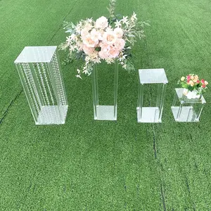 Herzstück dekorative Acryl Clear Frame Display Blumen ständer für Hochzeits dekoration