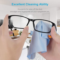 Chiffons de Nettoyage de Lentilles et Lunettes en Microfibre Grande Taille, Chiffon Nettoyant pour Lunettes de Soleil, Lunettes de Vue, Montres, avec Logo Personnalisé