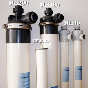 Uf Membrane Filter 4040 / Hollow Fiber Membrane 8060 PVDF UF Membrane At The Industrial Wastewater Purification Plant